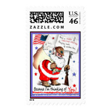 Merry Christmas Military Postage Stamps