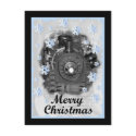 Merry Christmas Model Train postcards by TheModelTrainStation Merry Christmas Model Train postcards