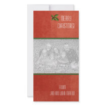 Merry Christmas Modern Minimalist photo cards by cowboyannie Merry Christmas Modern Minimalist photo cards