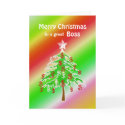 Merry Christmas Money Tree for Boss cards