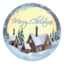 MERRY CHRISTMAS MOON by SHARON SHARPE stickers by sharonsharpe MERRY CHRISTMAS MOON by SHARON SHARPE stickers