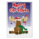 Merry Christmas Moose Cards