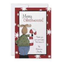 MERRY CHRISTMAS MOOSE Xmas Thank you Card invitations by allpetscherished MERRY CHRISTMAS MOOSE Xmas Thank you Card invitations