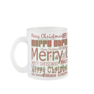 Merry Christmas Mug - Frosted Mug mug