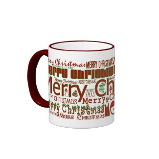 Merry Christmas Mug - Red Ringer mug