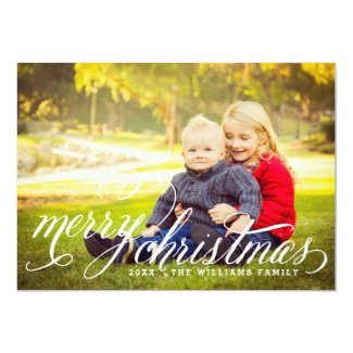 Merry Christmas | Multi-Photo Holiday Card Personalized Invites