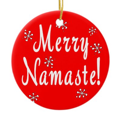 Merry Christmas Namaste Ornament