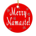Merry Christmas Namaste Ornament ornament