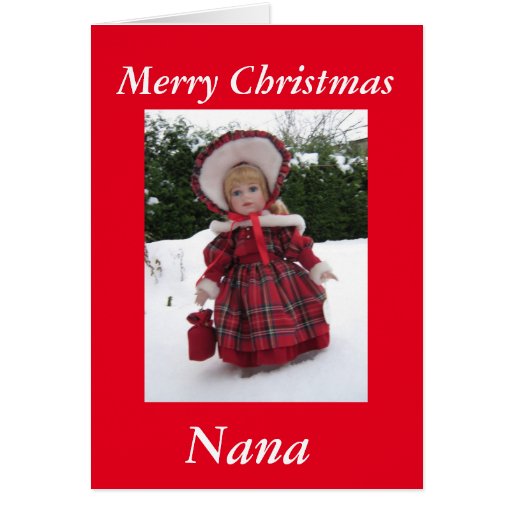 Merry christmas,nana card Zazzle