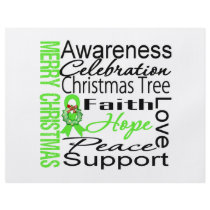 Merry Christmas Non-Hodgkins Lymphoma Ribbon flyers by cancerapparel Merry Christmas Non-Hodgkins Lymphoma Ribbon flyers