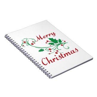 Merry Christmas notebook