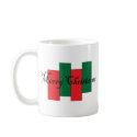 Merry Christmas on a red and green backdrop mugs by Cheryldesigns Merry Christmas on a red and green backdrop mugs
