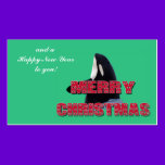 Merry Christmas Orca Whale Spy Hop Mini Christmas  business cards
