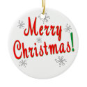 Merry Christmas ornament