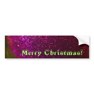 Merry Christmas Ornament 2 Bumper Stickers