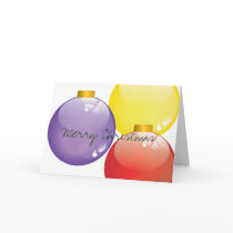 Merry Christmas Ornament Card