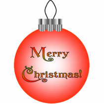 Merry Christmas Ornament Ornament photo sculptures