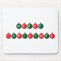 Merry Christmas Ornaments mousepads