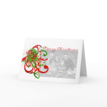 Merry Christmas Paint Splat Swirlies cards