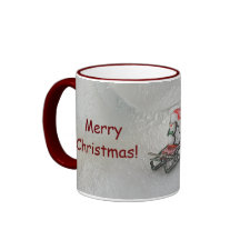 Merry Christmas Penguin mug
