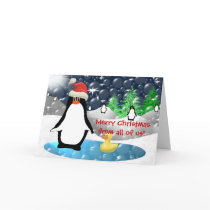 Merry Christmas Penguins cards by samack Merry Christmas Penguins cards