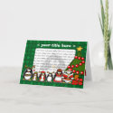 Merry Christmas Penguins card