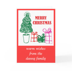 merry christmas personalized card card