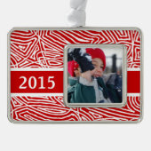 Merry Christmas Personalized Silver Plated Framed Ornament