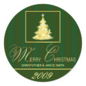 Merry Christmas -  Personalized Sticker Labels