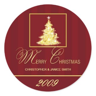 Personalized Stickers on Merry Christmas   Personalized Sticker Labels Sticker