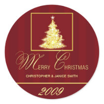Merry Christmas -  Personalized Sticker Labels