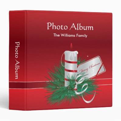 Merry Christmas Photo Album 3 Ring Binder