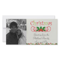 merry christmas photo card