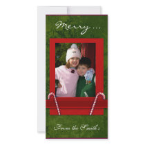 Merry Christmas Photo Card template photo cards