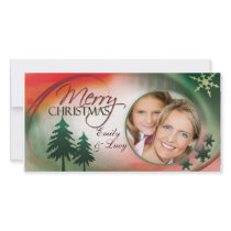 Merry Christmas Photo Card Template photo cards