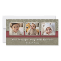 Merry Christmas Photo Card with 3 photos