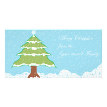 Merry Christmas Photo Greeting Card