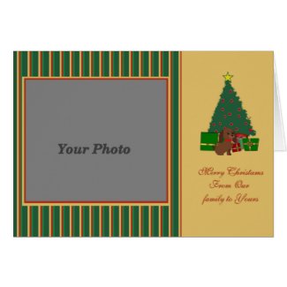 Merry Christmas photocard Greeting Card
