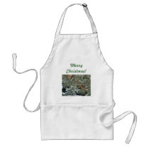 Merry Christmas! Pinetree Design Apron by pammys Merry Christmas! Pinetree Design Apron