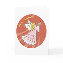 Merry Christmas Pink Angel cards by alternateworlds Merry Christmas Pink Angel cards