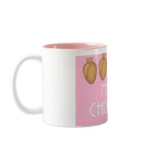 Merry Christmas Pink & Gold Lights mugs
