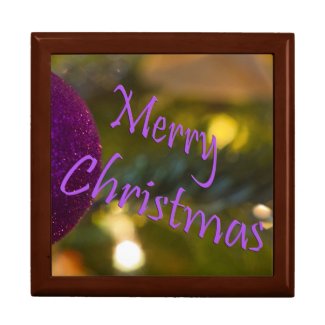 Merry Christmas Pink Ornament Gift Box