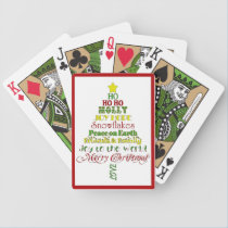 Merry Christmas Playing Cards playing cards