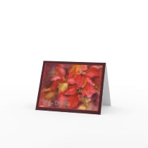 Merry Christmas, Poinsettias, watercolor cards