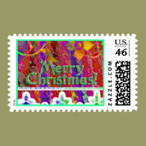 Merry Christmas Postage postage