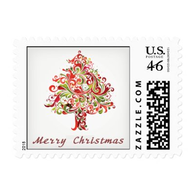 Merry Christmas Postage by XmasNewYearStamps