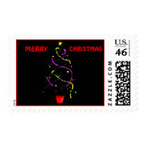 MERRY, CHRISTMAS postage