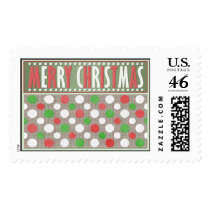 Merry Christmas Postage Stamp