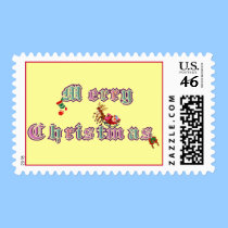 Merry Christmas Postage postage