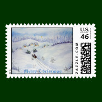 Merry Christmas Postage stamps